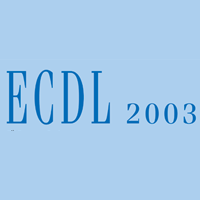 Logo of ECDL 2003